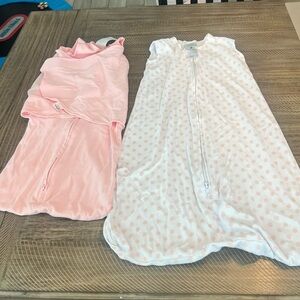 Halo baby girl sleep sack & wearable blanket set size small & medium